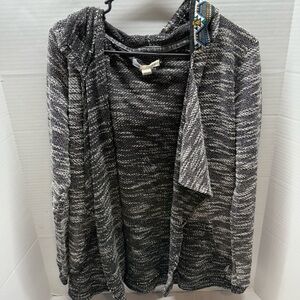 Roxy Charcoal and Ivory Women's Cardigan